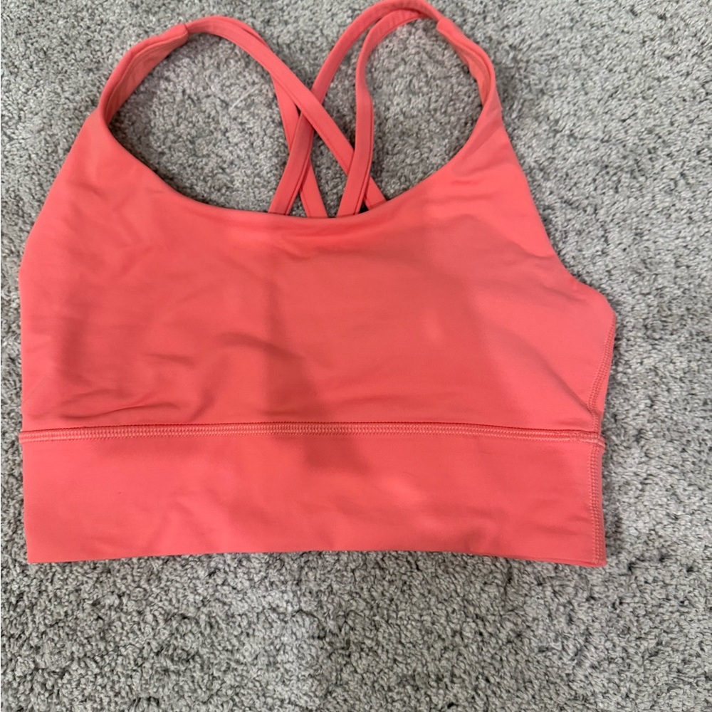 Lululemon Athletica Vibrant Coral Sports Bra